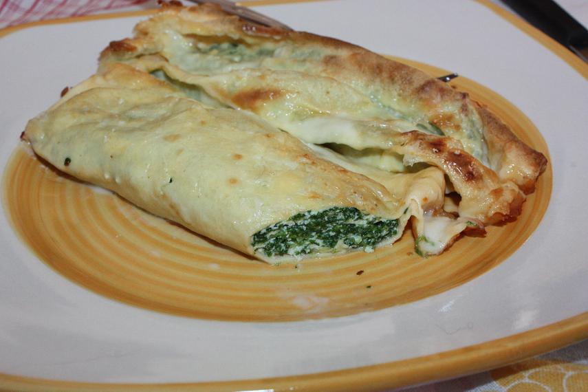 crepes con ricotta e spinaci