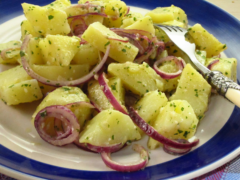 insalata di patate con cipolla